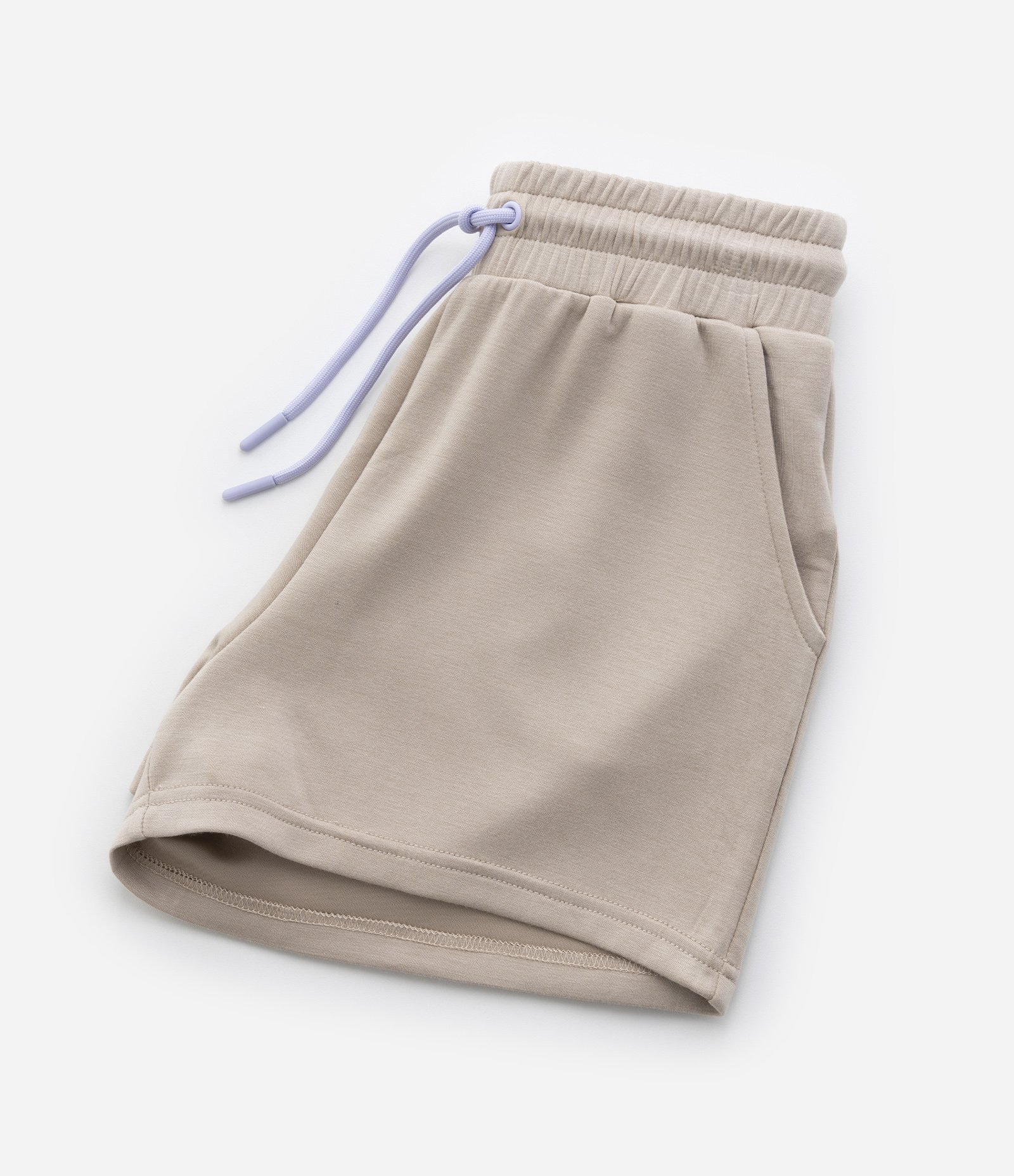 Short em Microfibra com Cós Elástico e Cordinha - Tam 5 a 14 Anos Marrom Claro 6