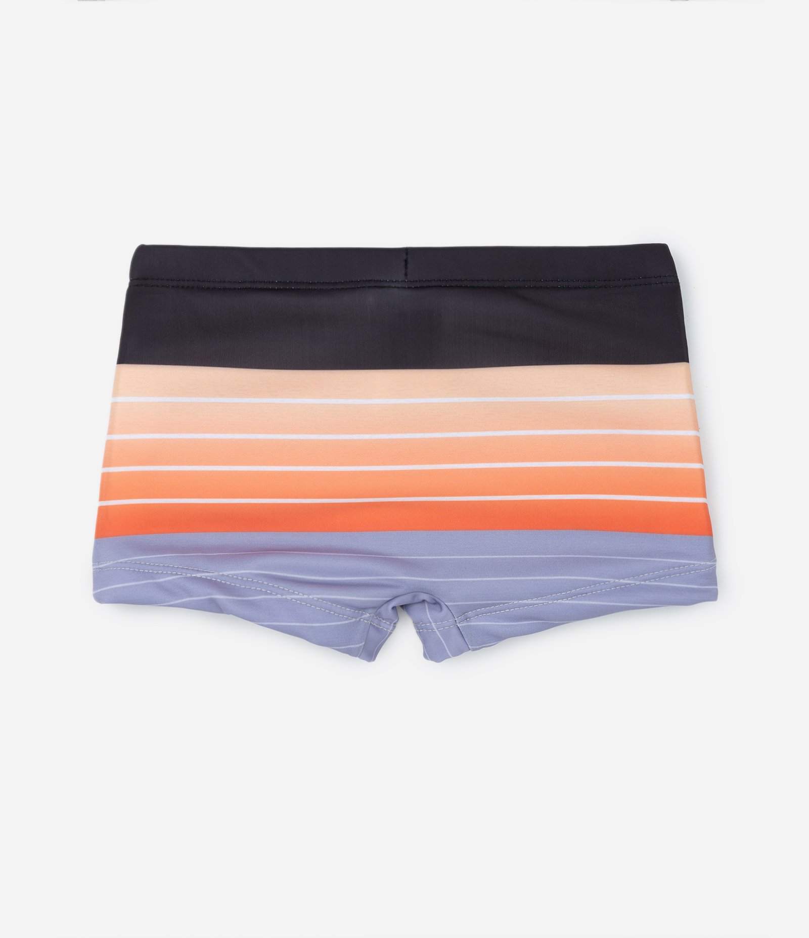 Sunga Boxer Infantil com Estampa de Listras - Tam 5 a 14 Anos Preto/Laranja/Azul 4