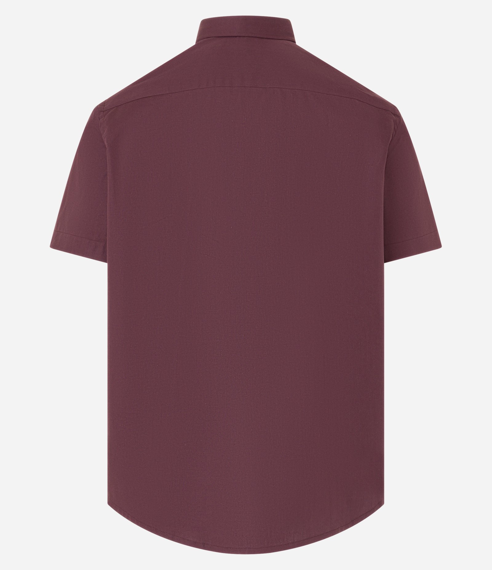 Camisa Comfort em Oxford com Gola Colarinho e Manga Curta Vermelho 5