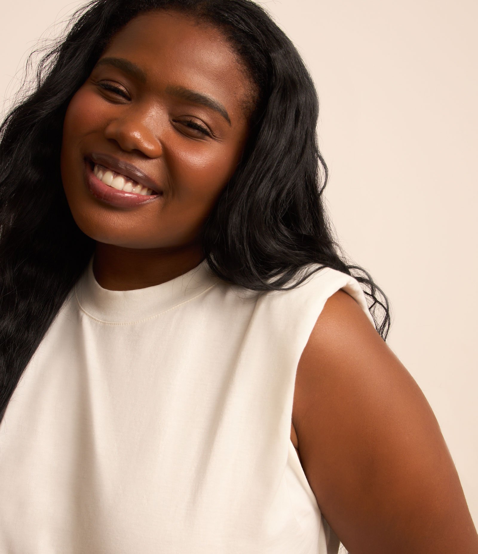 Blusa Muscle Tee em Algodão Curve & Plus Size Branco 3