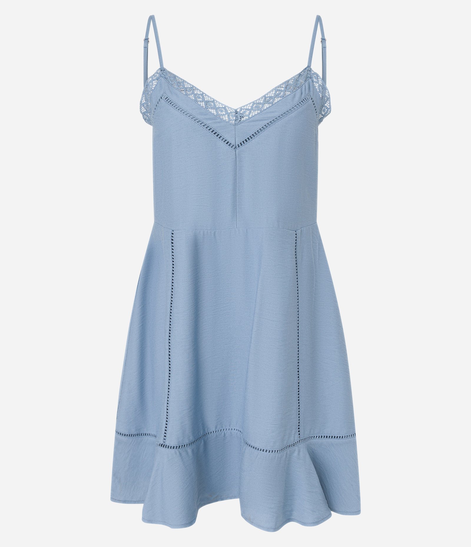 Vestido Curto em Viscose com Detalhe no Busto Azul 5