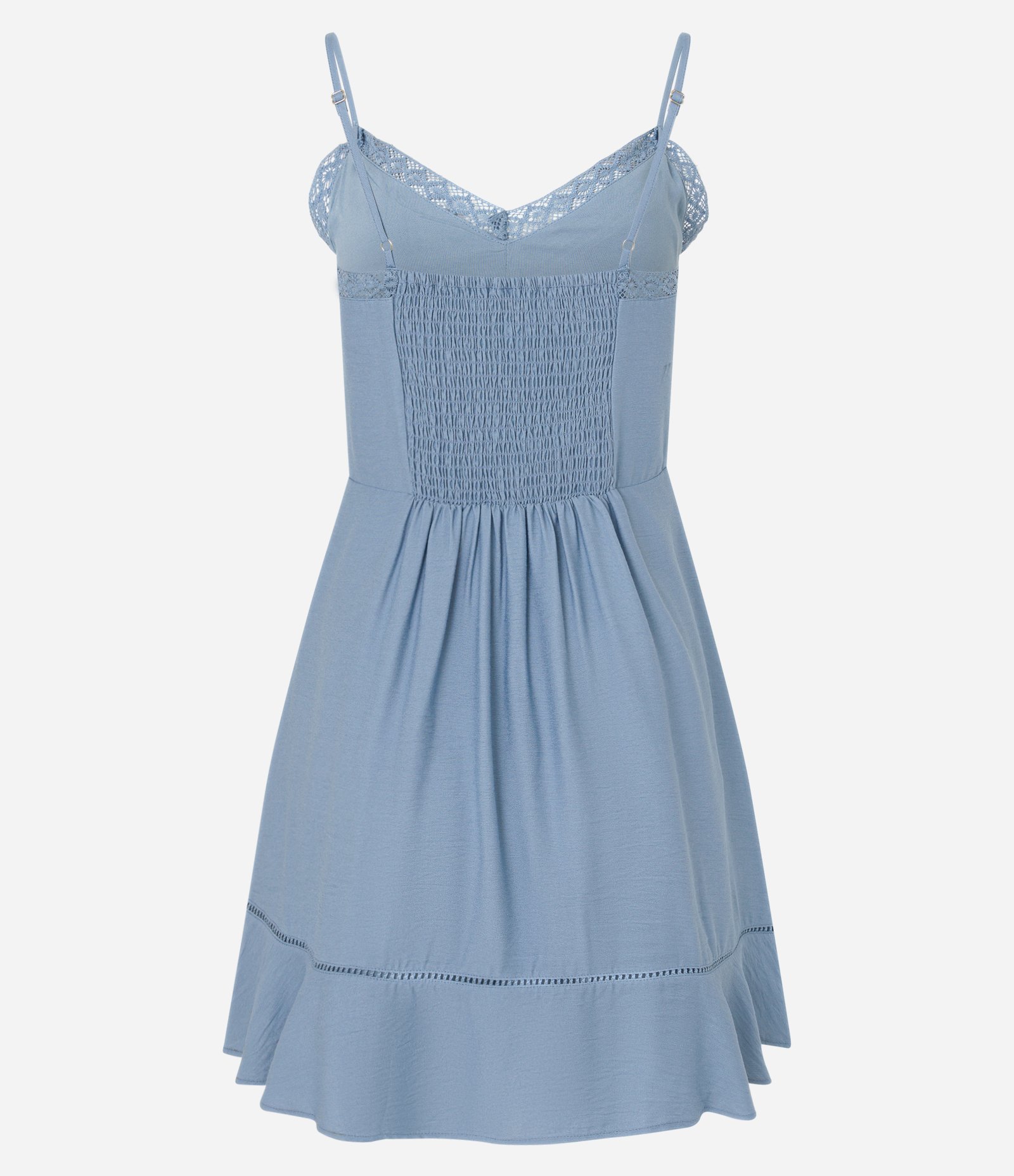 Vestido Curto em Viscose com Detalhe no Busto Azul 7