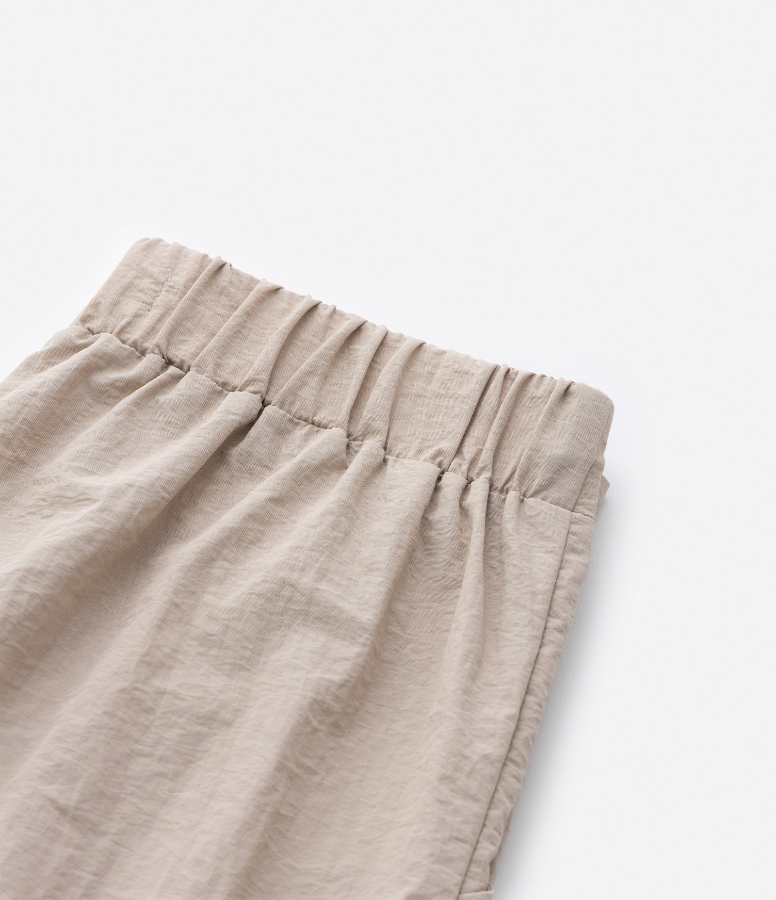 Calça Parachute Infantil com Bolsos - Tam 5 a 14 Anos Bege 6