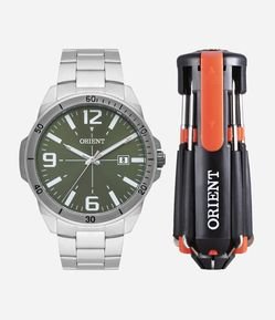 Kit Relógio Orient Masculino Analógico 