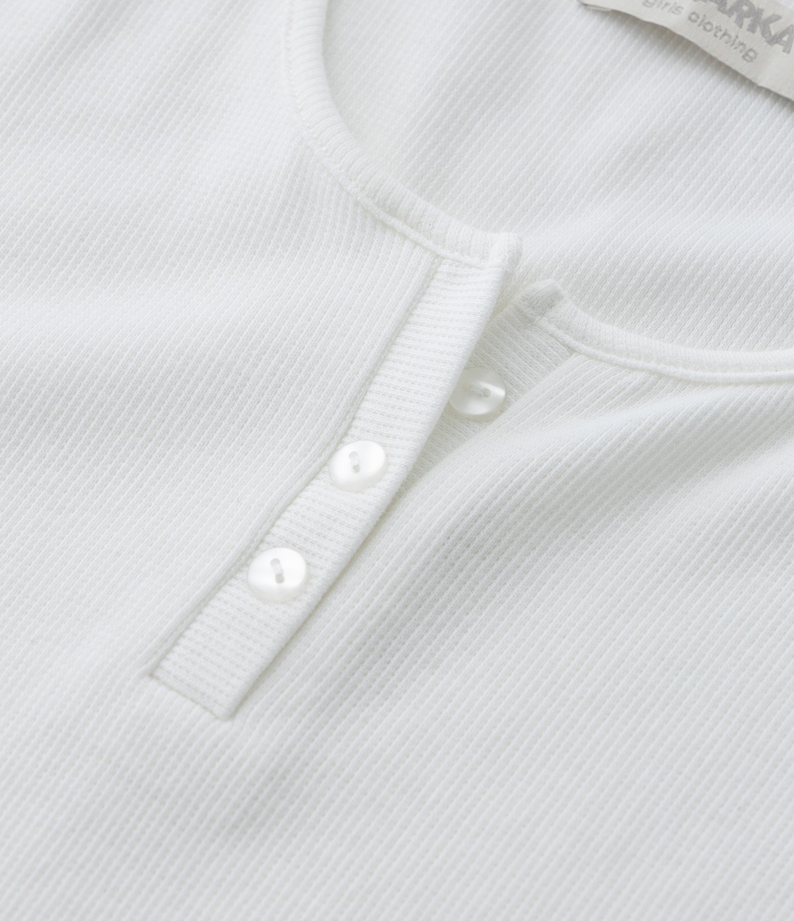 Camiseta Infantil com Botões - Tam 5 a 14 Anos Branco 3