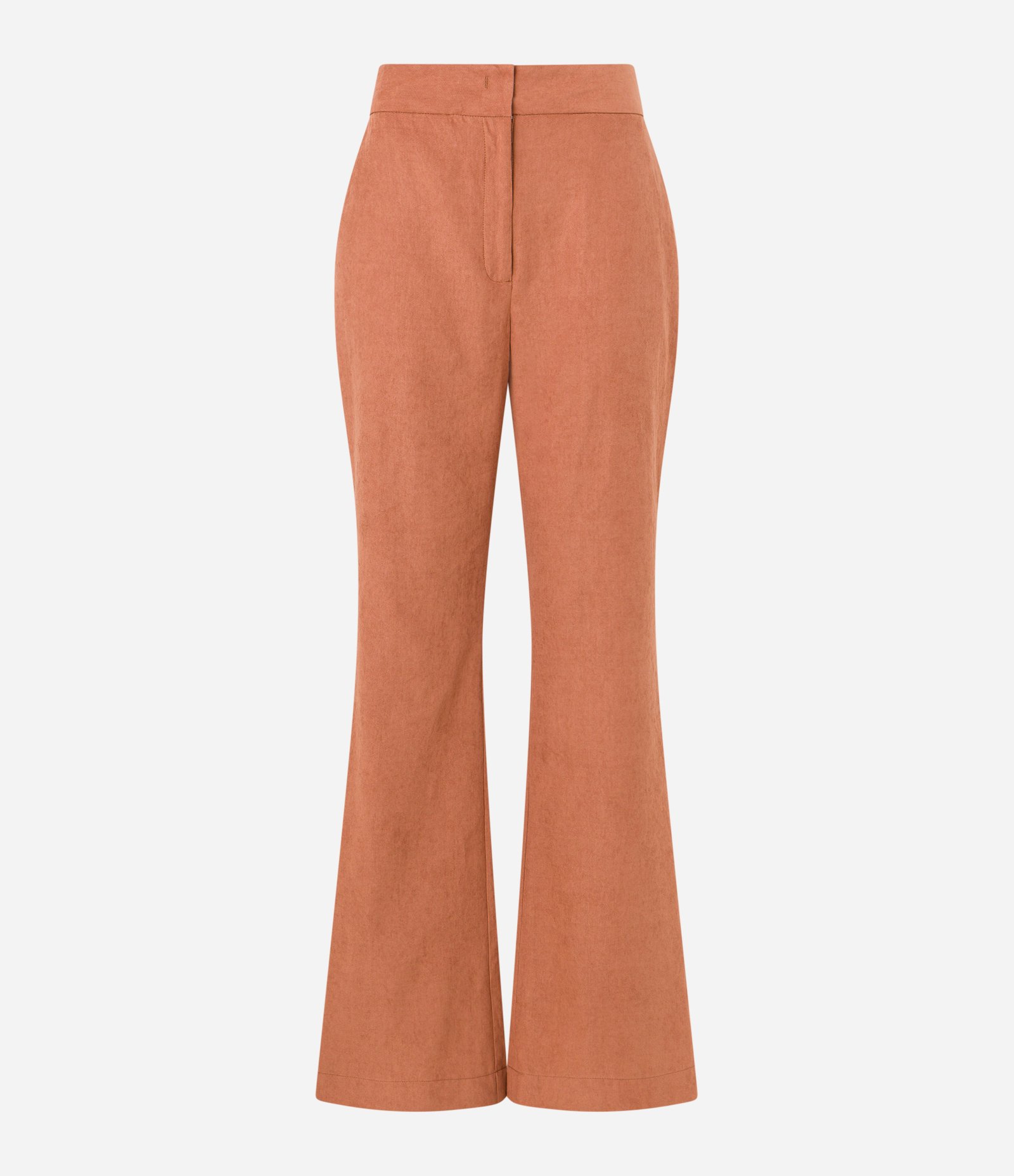 Calça Flare em Alfaiataria com Barra Larga Marrom 6