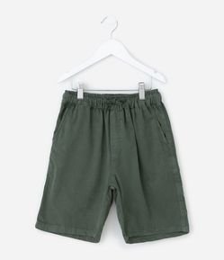 Bermuda Infantil em Sarja com Amarração - Tam 5 a 14 anos