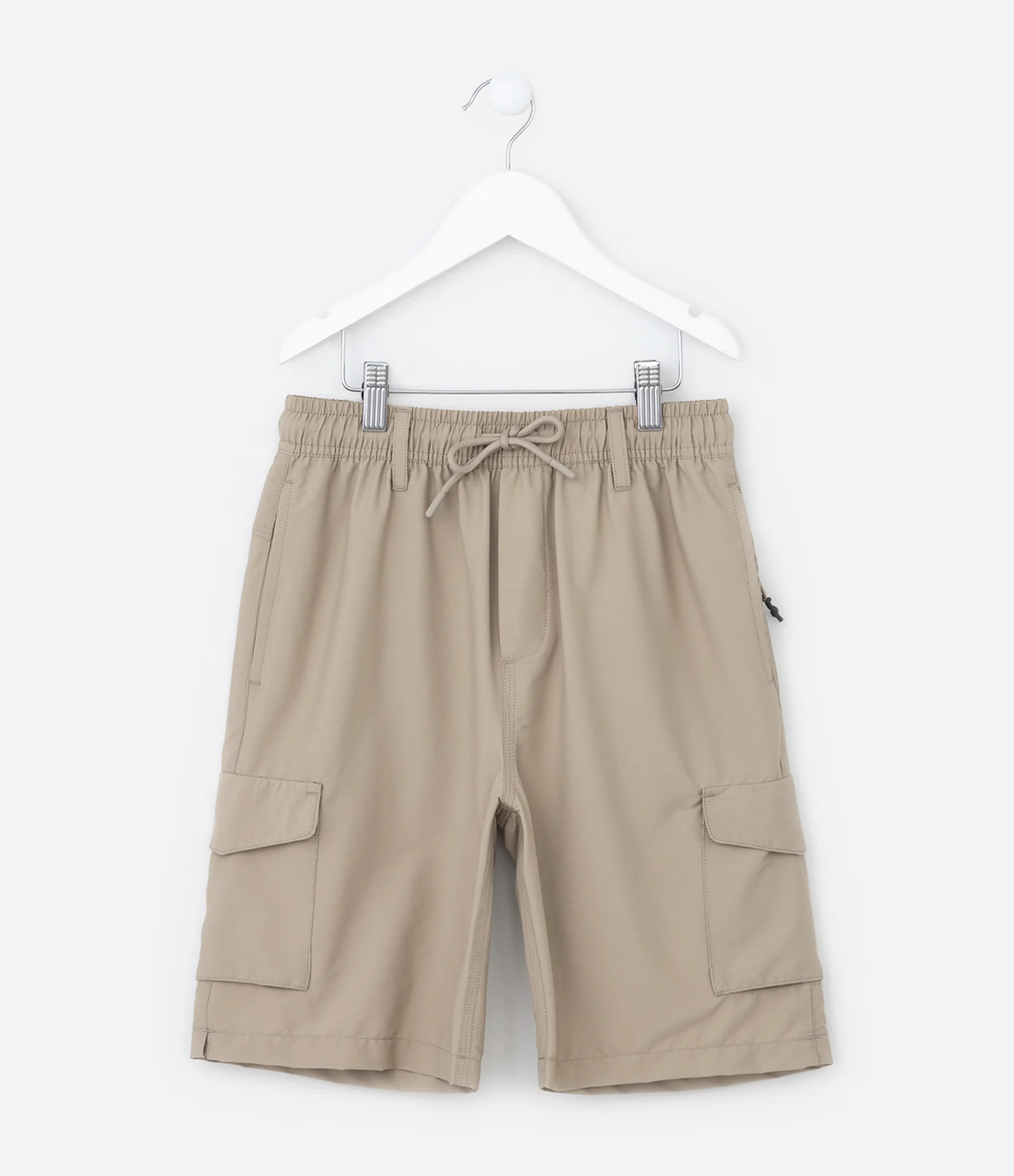 Bermuda Infantil em Ripstop com Bolsos - Tam 5 a 14 Anos Bege 1