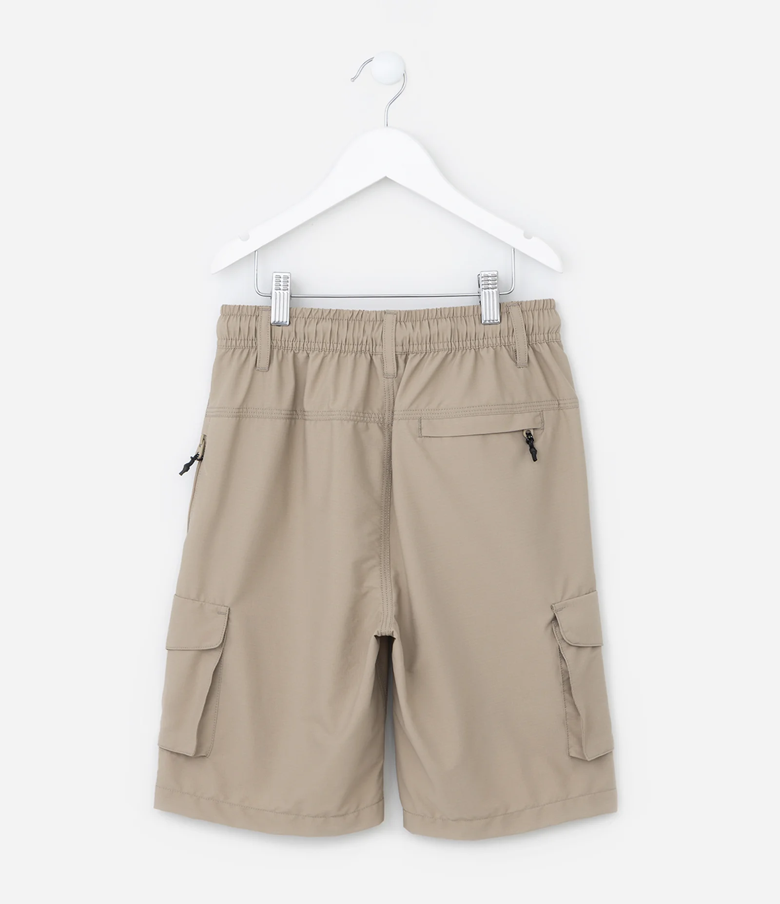 Bermuda Infantil em Ripstop com Bolsos - Tam 5 a 14 Anos Bege 2