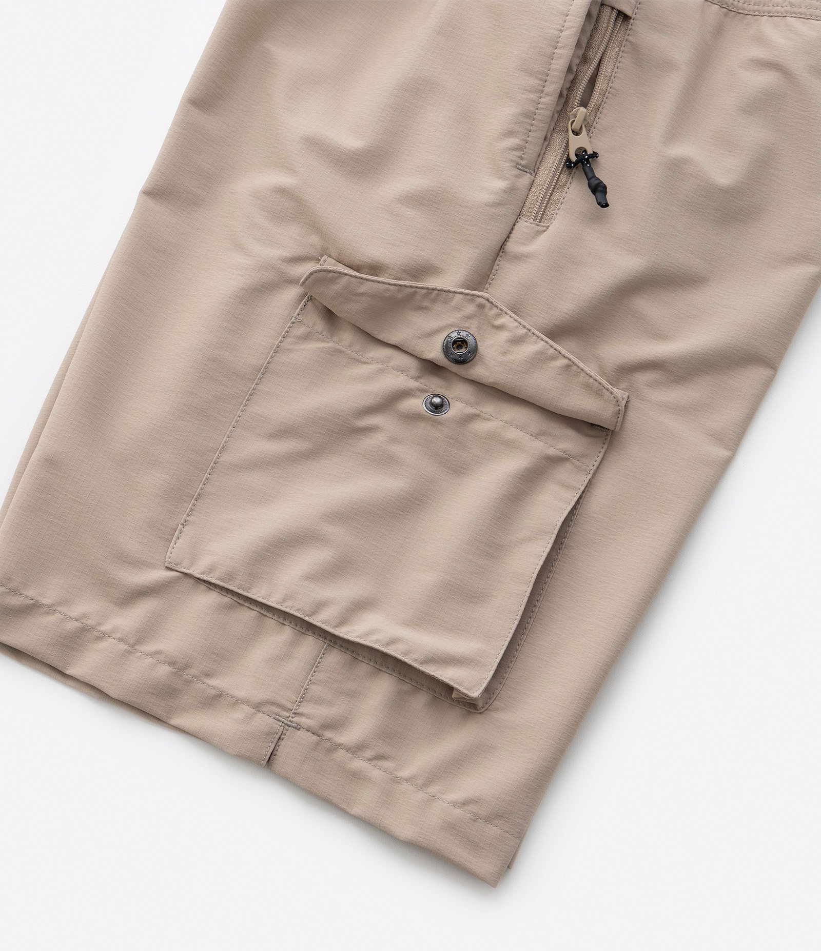 Bermuda Infantil em Ripstop com Bolsos - Tam 5 a 14 Anos Bege 7