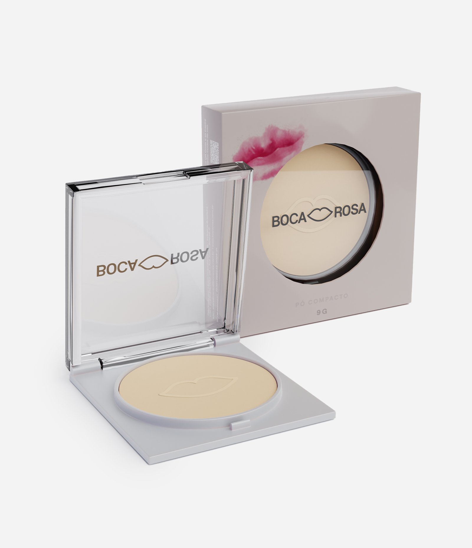 Pó Compacto Boca Rosa BR01 1