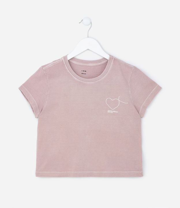 Camiseta Infantil com Estampa Todos Unidos pelo RS - Tam 5 a 14 Anos