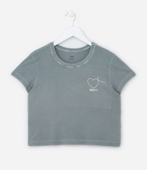 Camiseta Infantil com Estampa Todos Unidos pelo RS - Tam 5 a 14 Anos