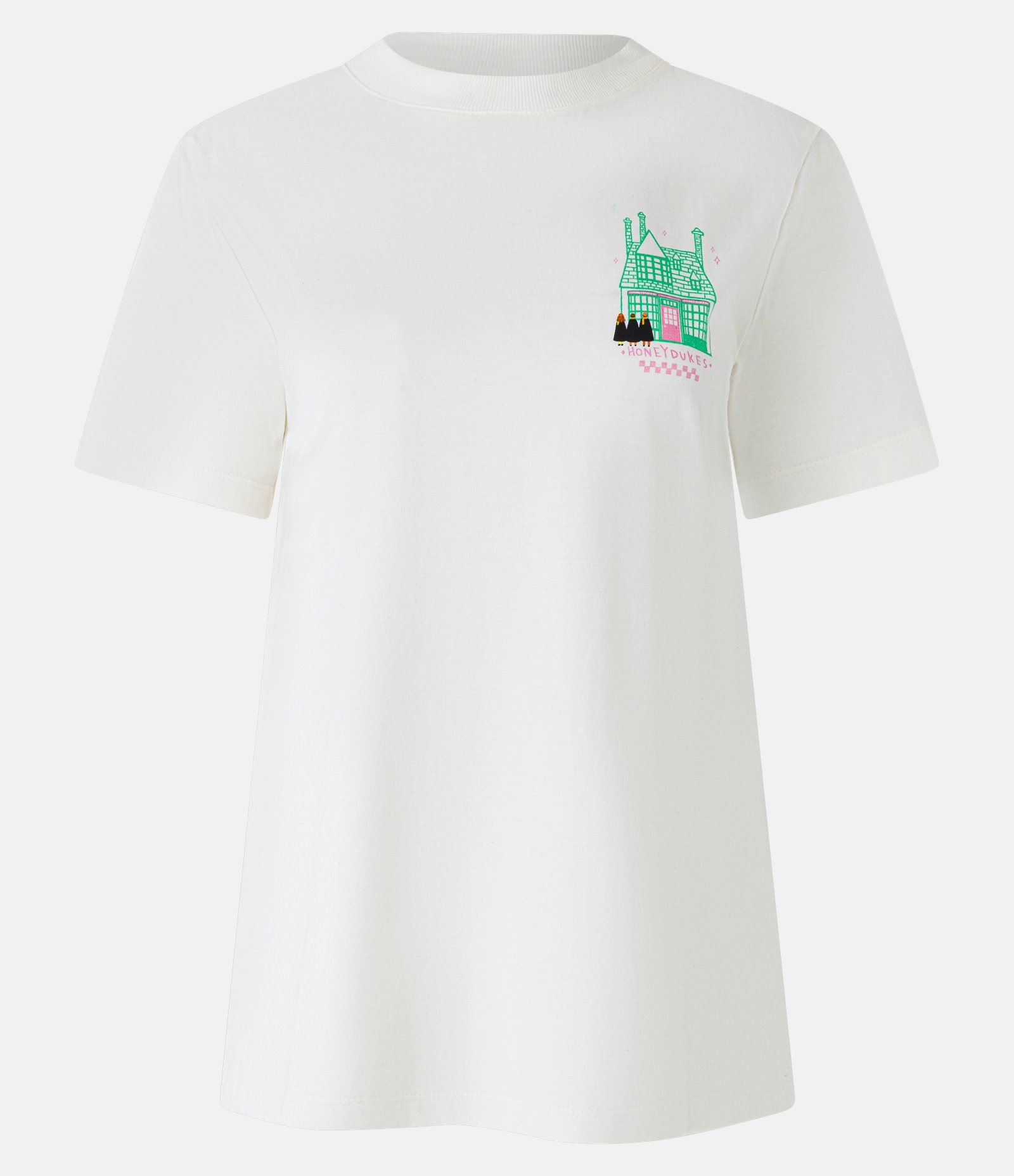 Camiseta em Algodão com Estampa Harry Potter Dukes Off White 4