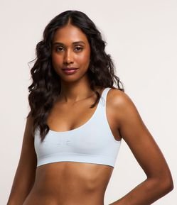 Sutiã Alongado em Microfibra com Franzido e sem Costura Trifil