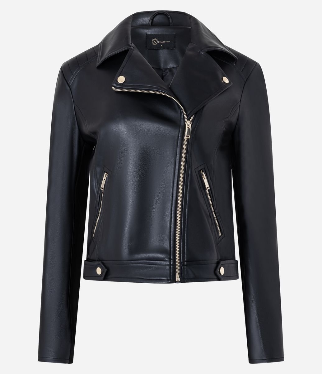 Material Sintético Jaqueta Couro Feminina Renner Material