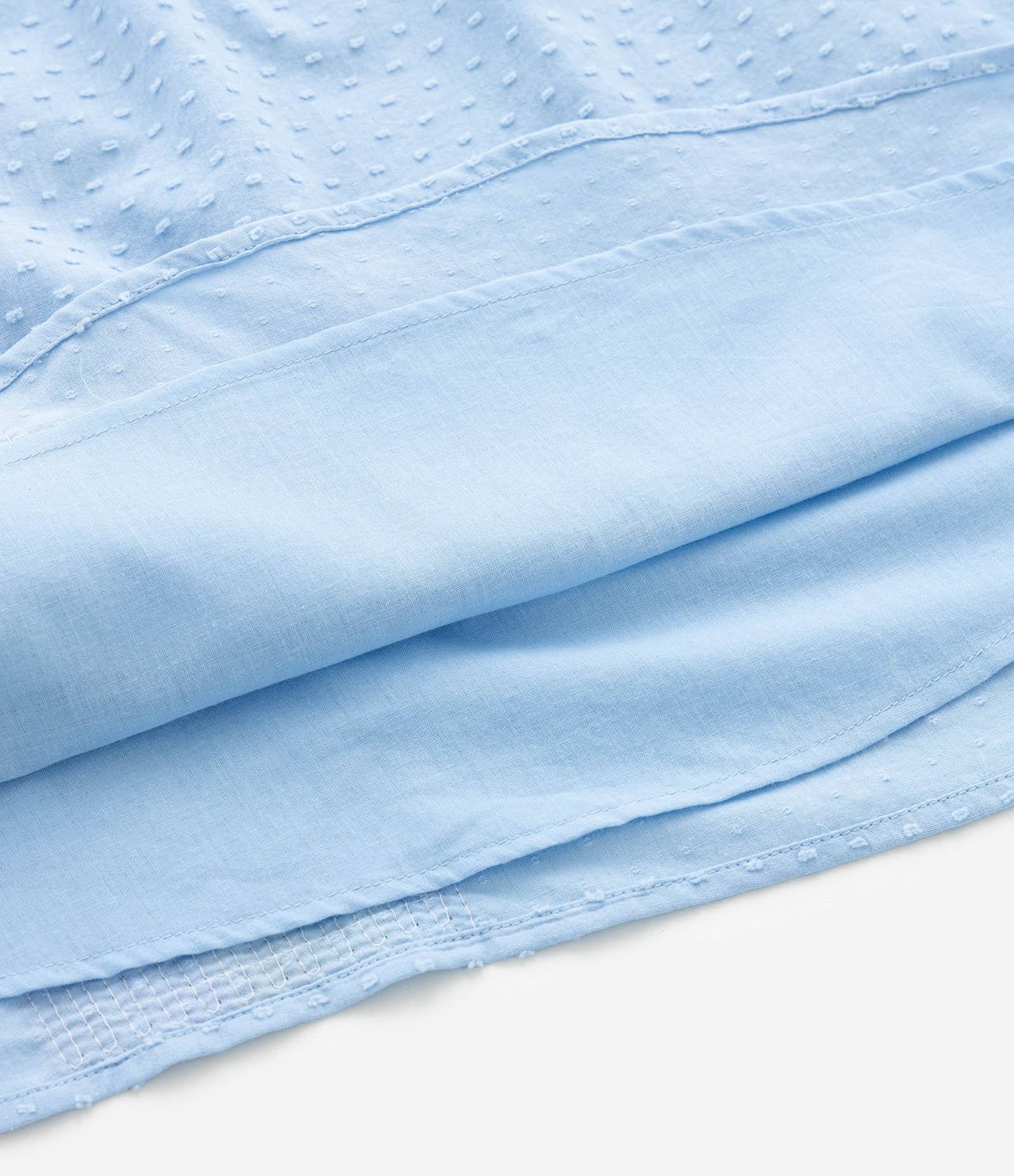 Vestido Infantil em Tricoline com Bordado de Arco Iris em Paetê - Tam 1 a 5 Anos Azul 6