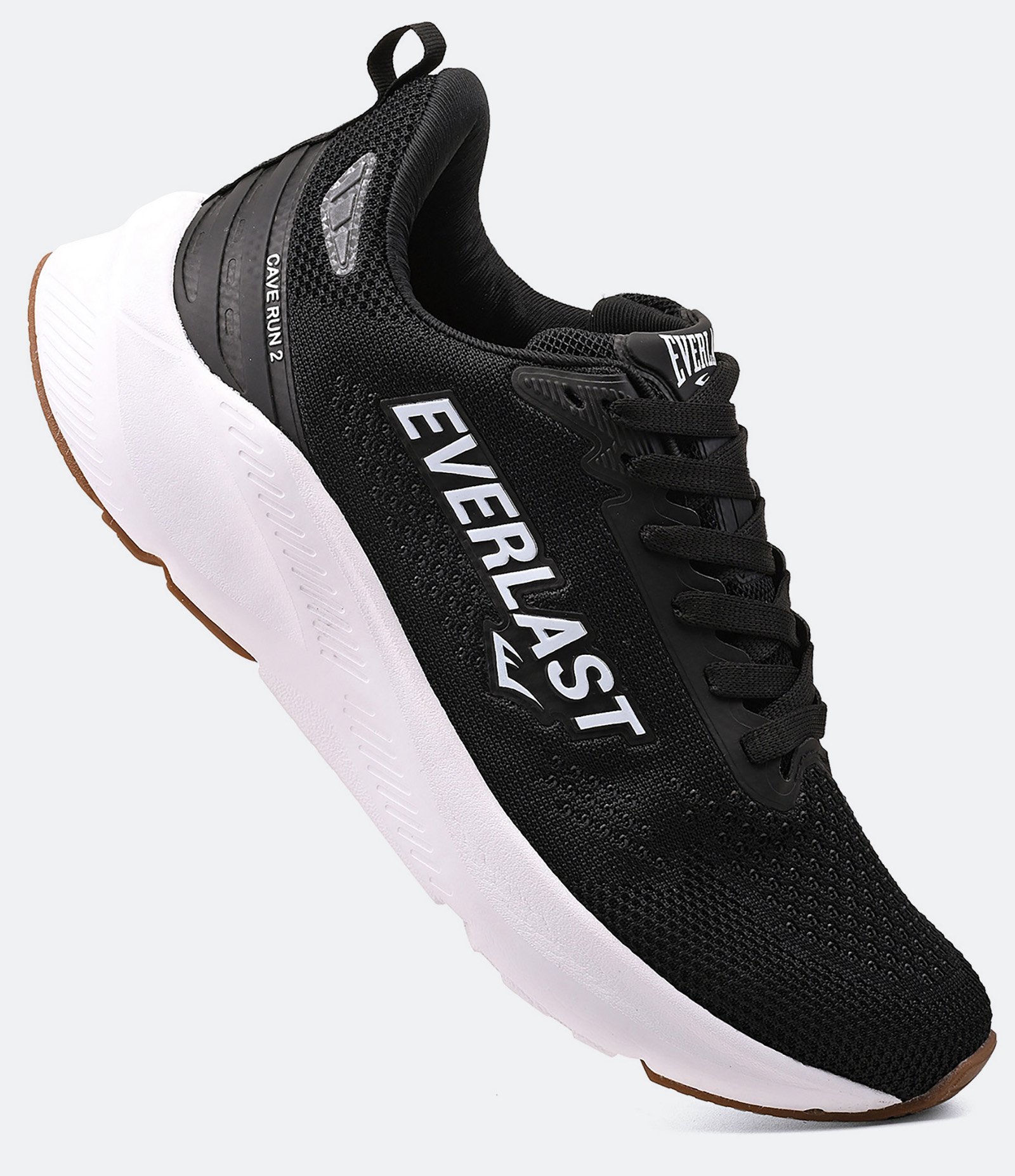 Tênis Esportivo em Pu com Textura Cave Run  Everlast Preto 3