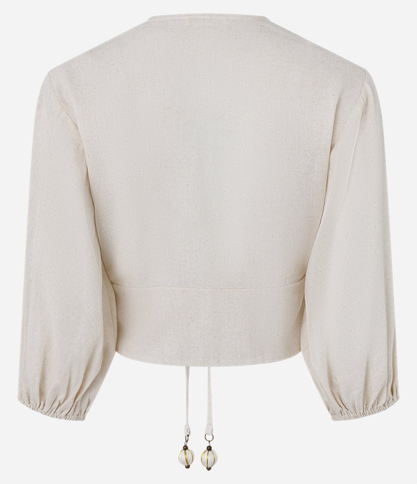 Blusa em Viscolinho com Manga 3/4 Bufante 6