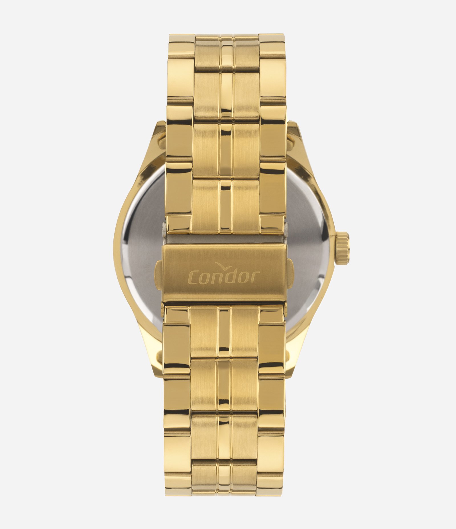 Kit Relógio Condor Masculino Analógico  Dourado 4