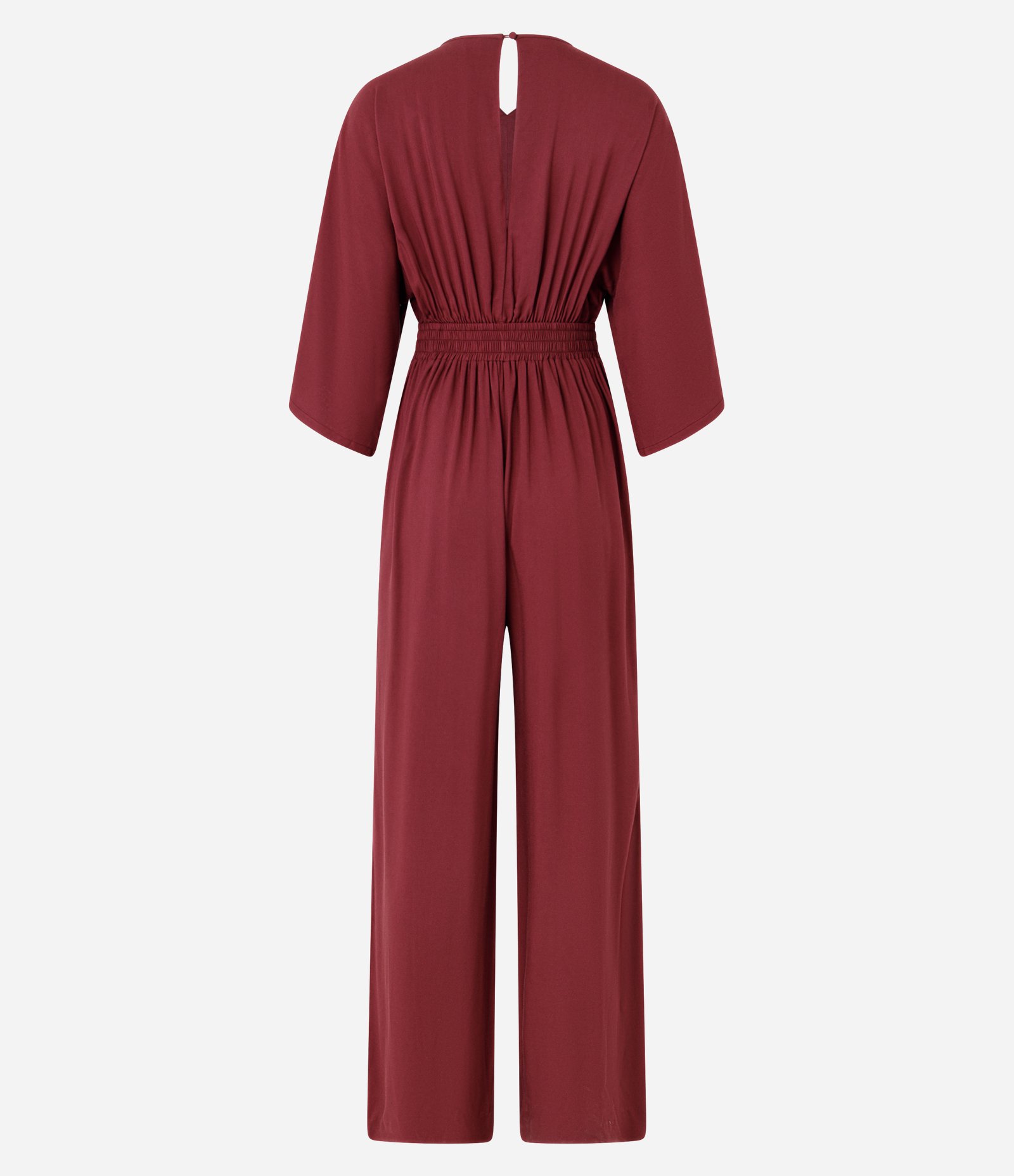 Macacão Cenoura em Viscose com Elástico na Cintura Vermelho 6