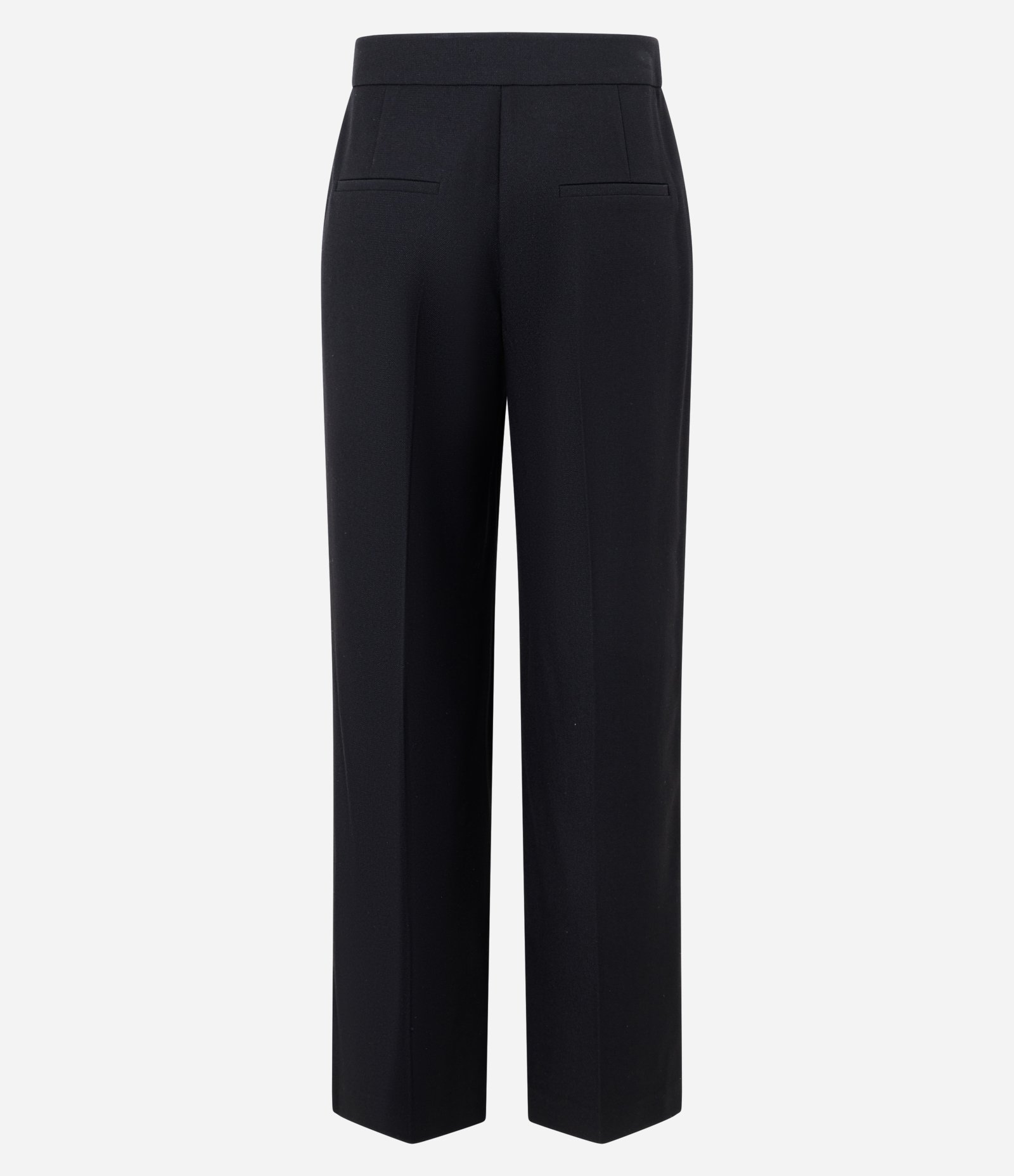 Calça Reta Alfaiatada com Cinto Embutido Preto 7