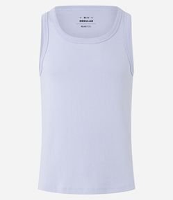 Regata Regular Básica em Ribana de Algodão