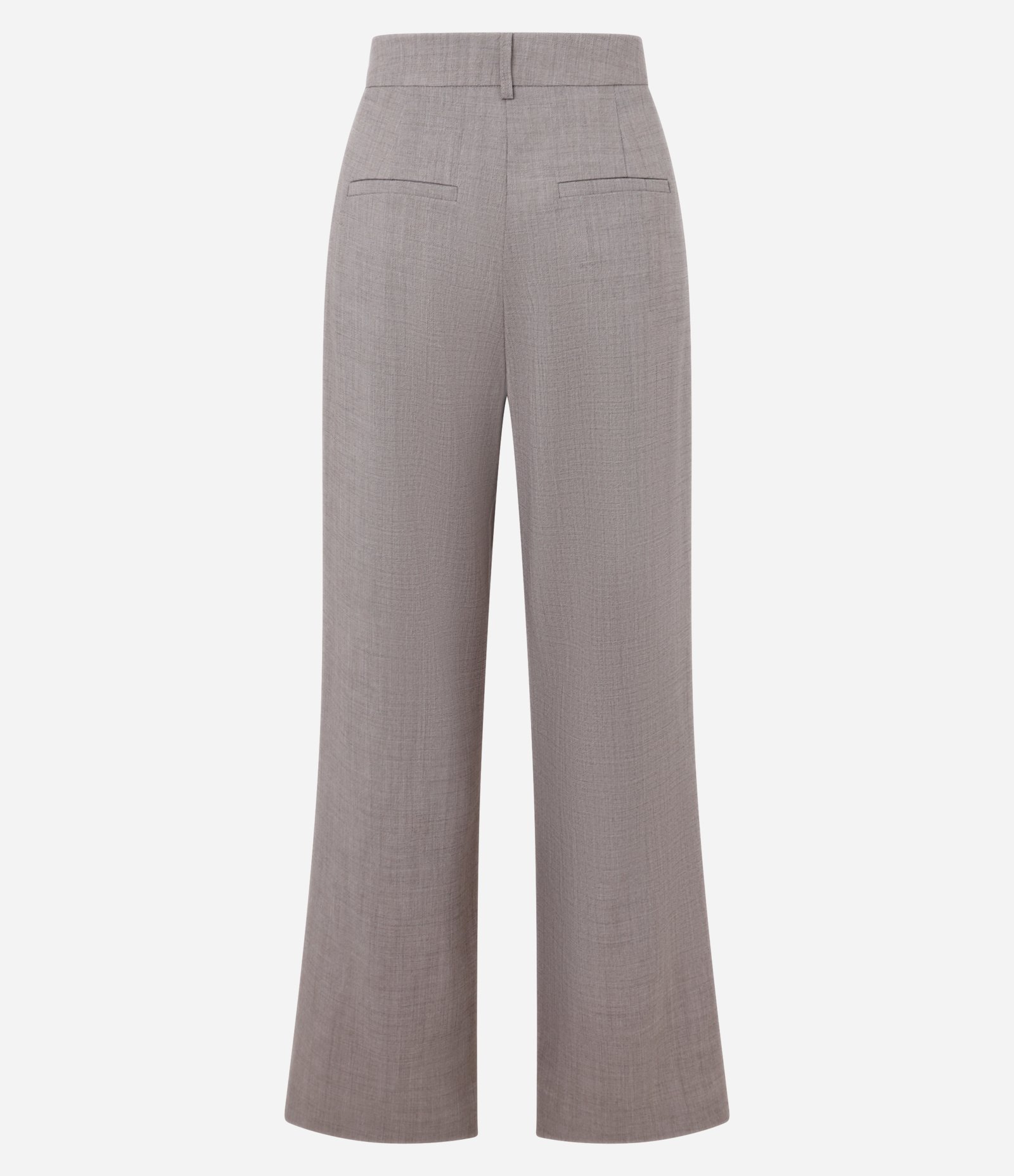 Calça Wide Leg em Alfaiataria com Cós Simples e Pregas Frontais Cinza 6