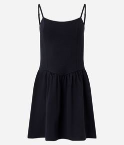 Vestido Curto em Algodão com Alcinha Regulável