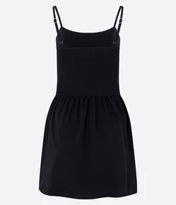 Vestido Curto em Algodão com Alcinha Regulável