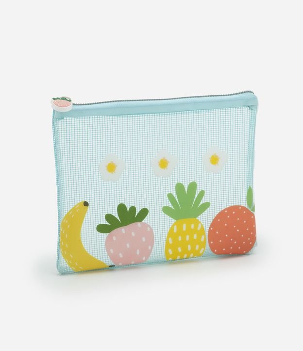 Nécessaire Envelope com Estampa de Frutinhas