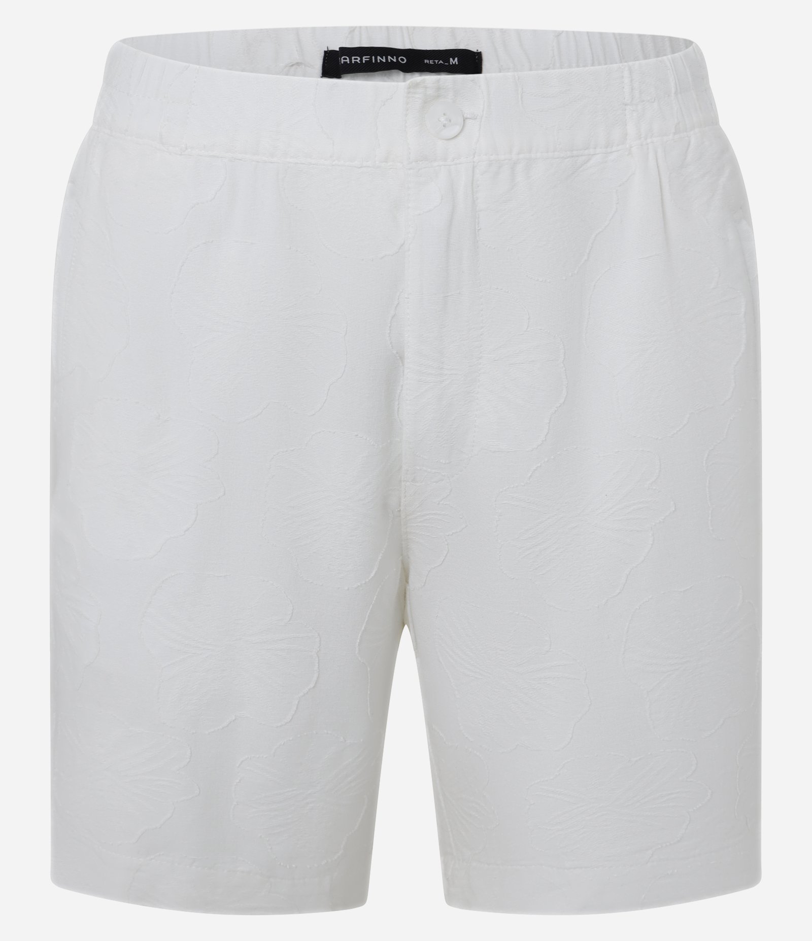 Bermuda Reta em Algodão com Textura Jacquard Off White 5