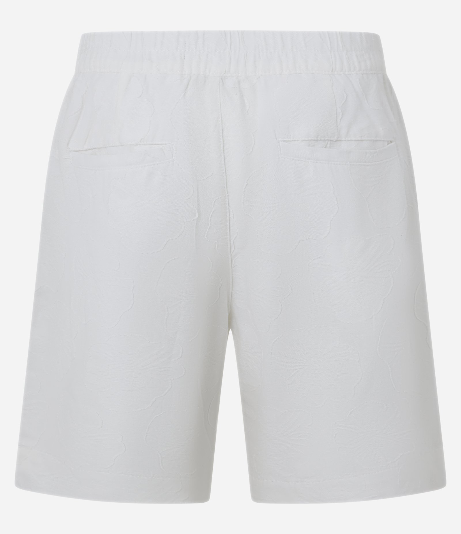 Bermuda Reta em Algodão com Textura Jacquard Off White 7
