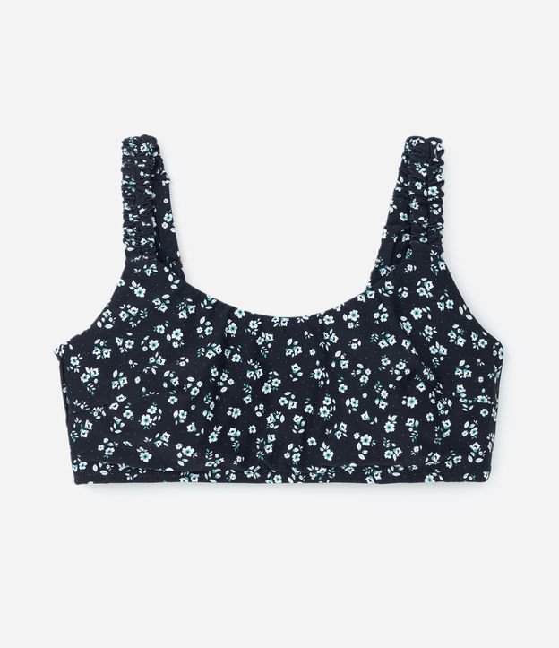 Biquíni Top Reto em Microfibra Leve com Estampa Floral Liberty Curve & Plus Size