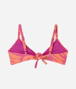 Biquíni Top Torcido com Estampa Orgânica Curve & Plus SIze