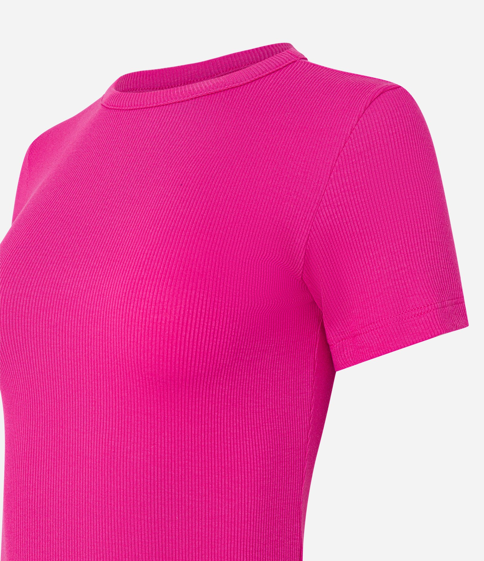 Blusa em Viscose Texturizada com Frufru na Barra Rosa 5