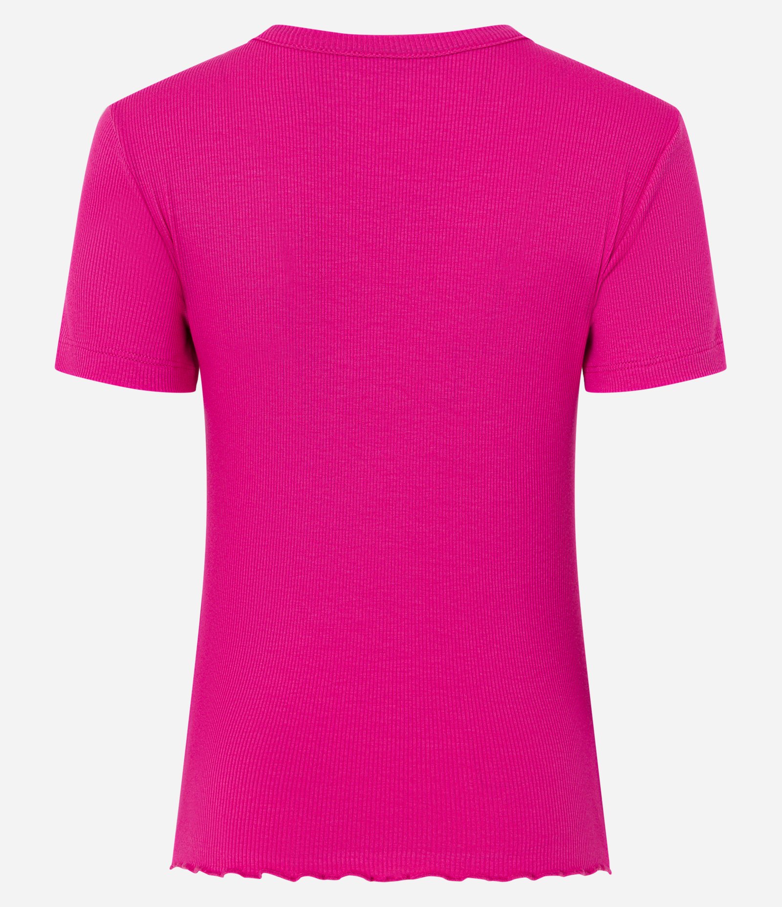 Blusa em Viscose Texturizada com Frufru na Barra Rosa 6