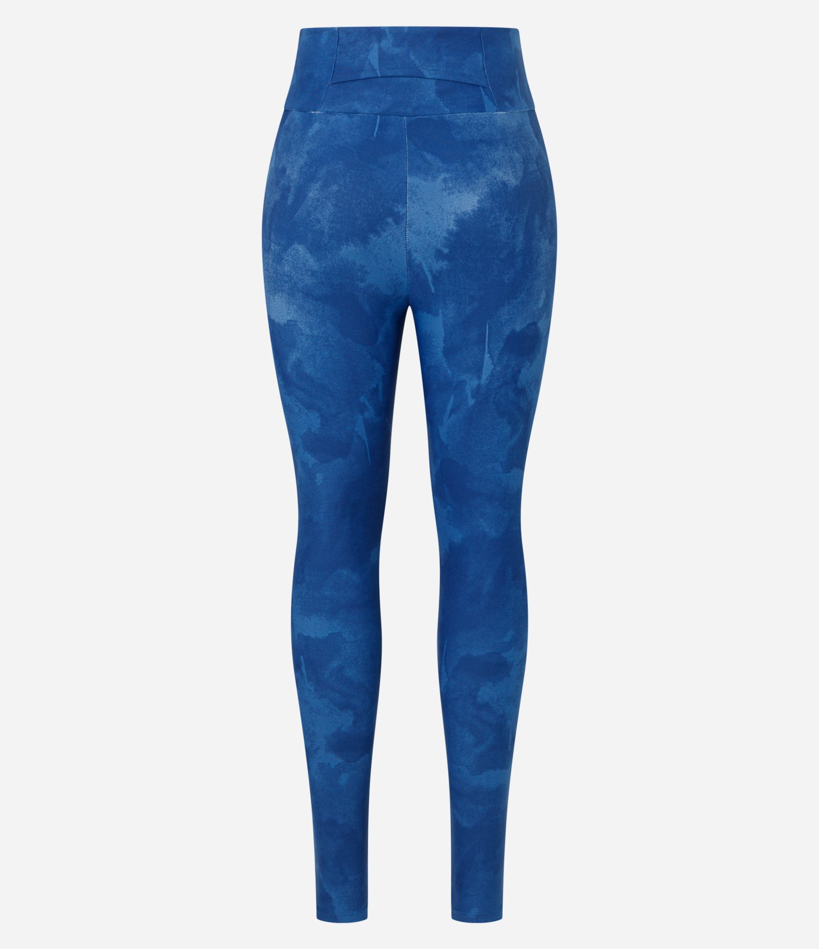 Calça Legging Esportiva em Poliamida com Efeito Marmorizado Azul 6