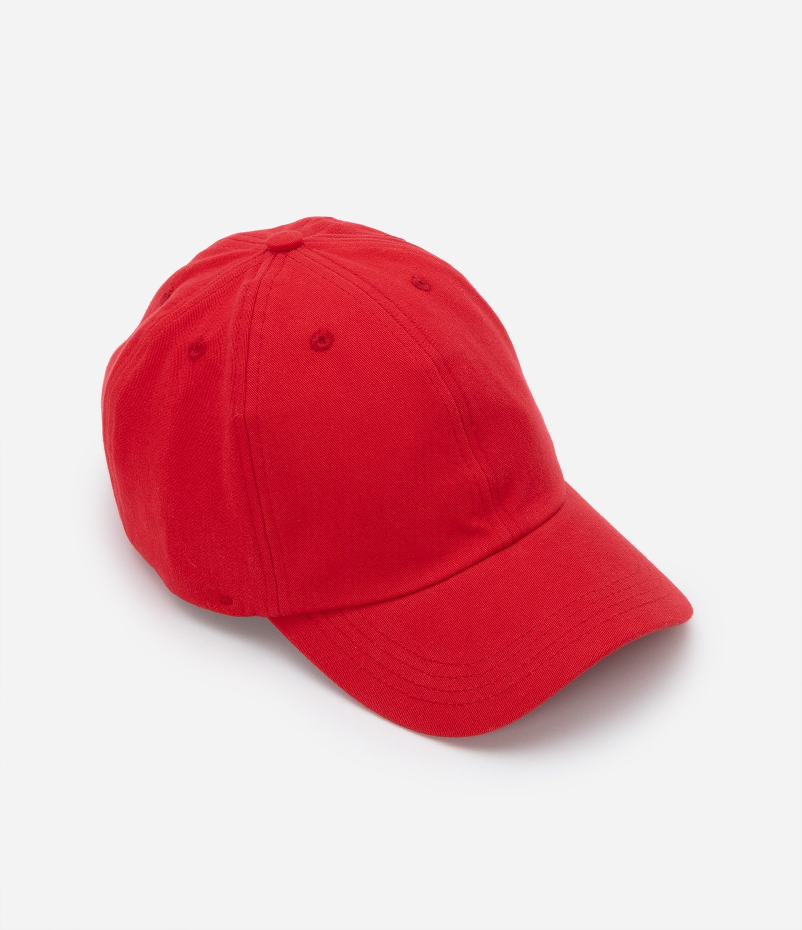 Boné Aba Curva Básico em Sarja Vermelho 1