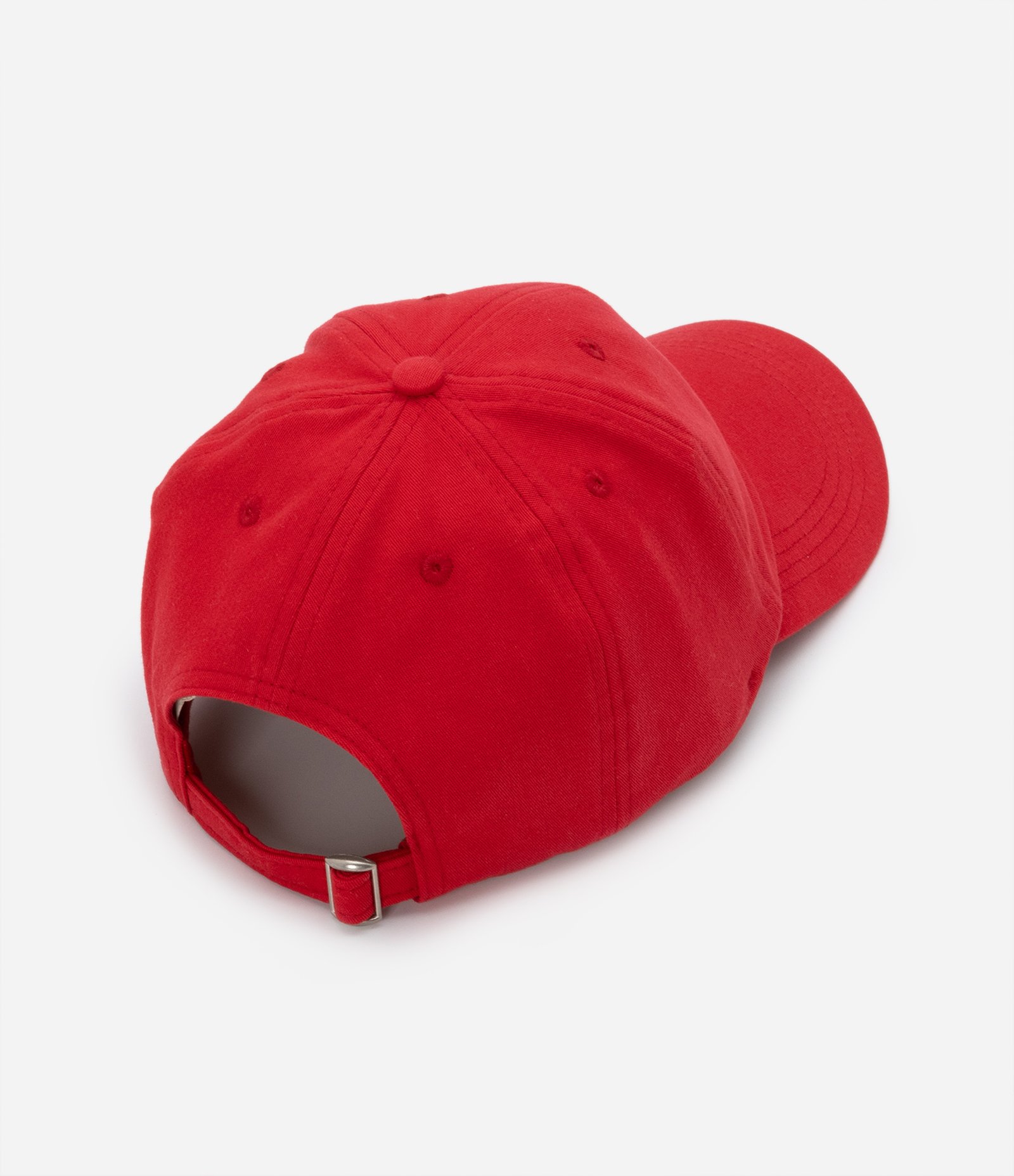 Boné Aba Curva Básico em Sarja Vermelho 2