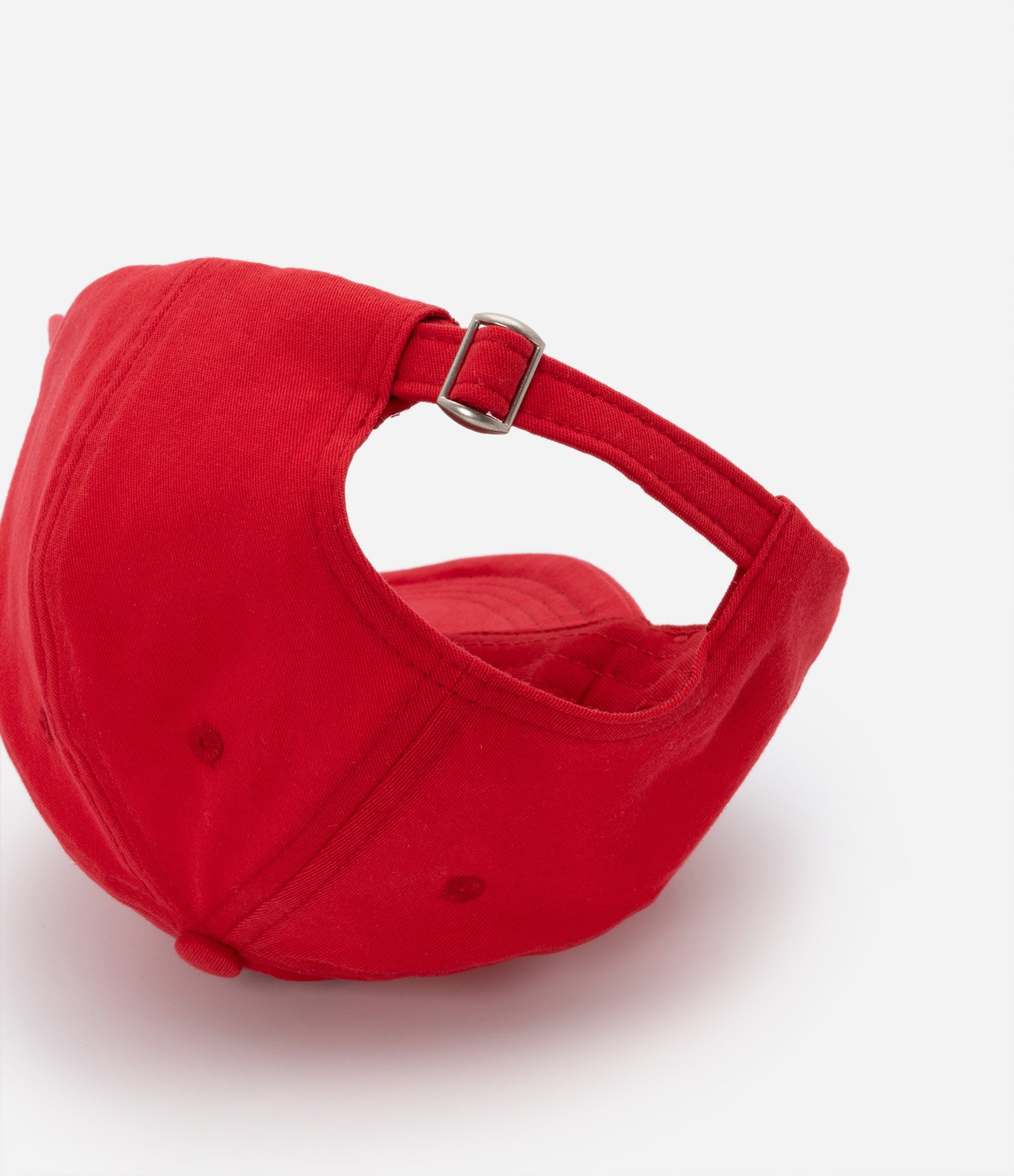 Boné Aba Curva Básico em Sarja Vermelho 3