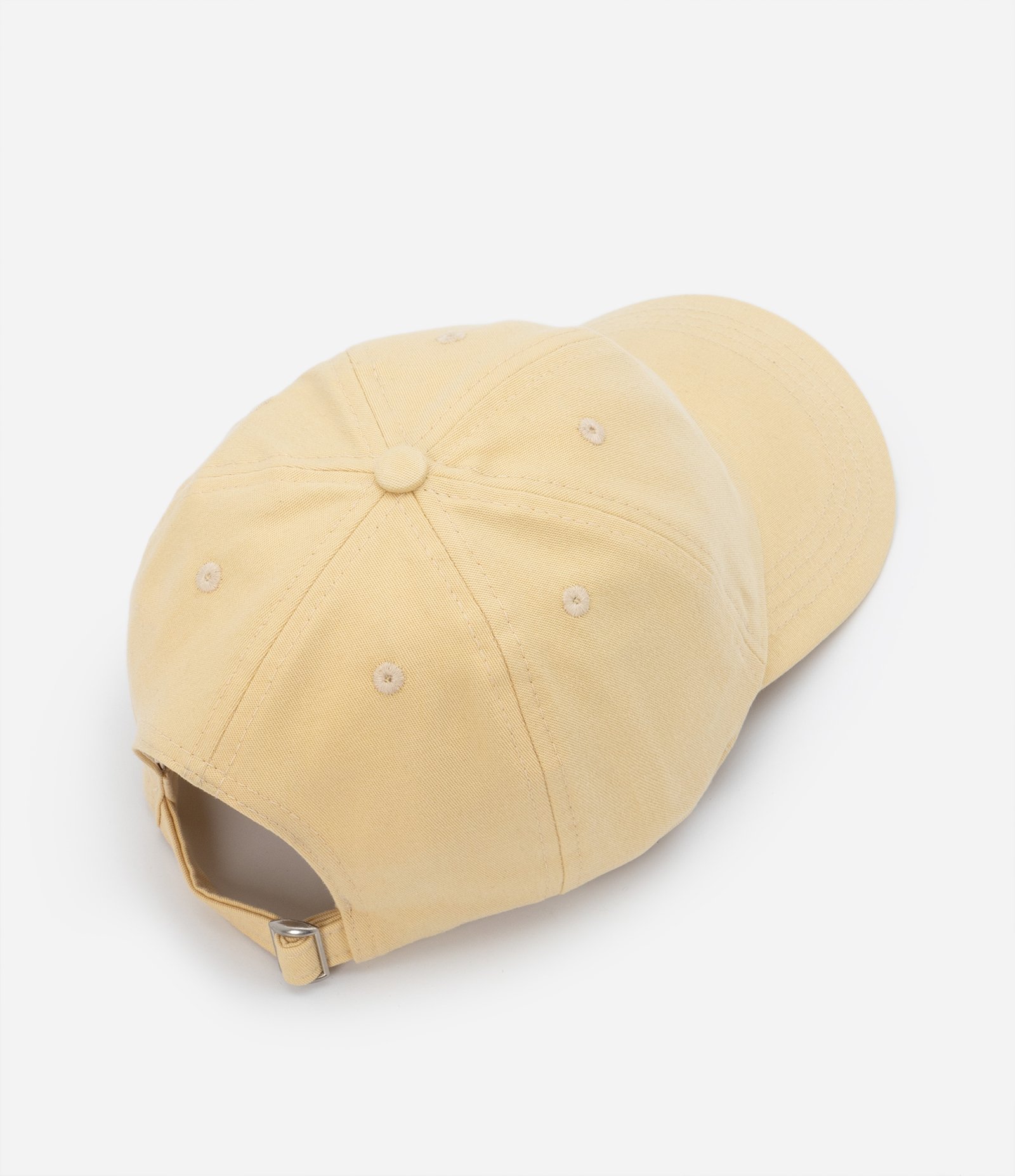 Boné Aba Curva Básico em Sarja Amarelo 3