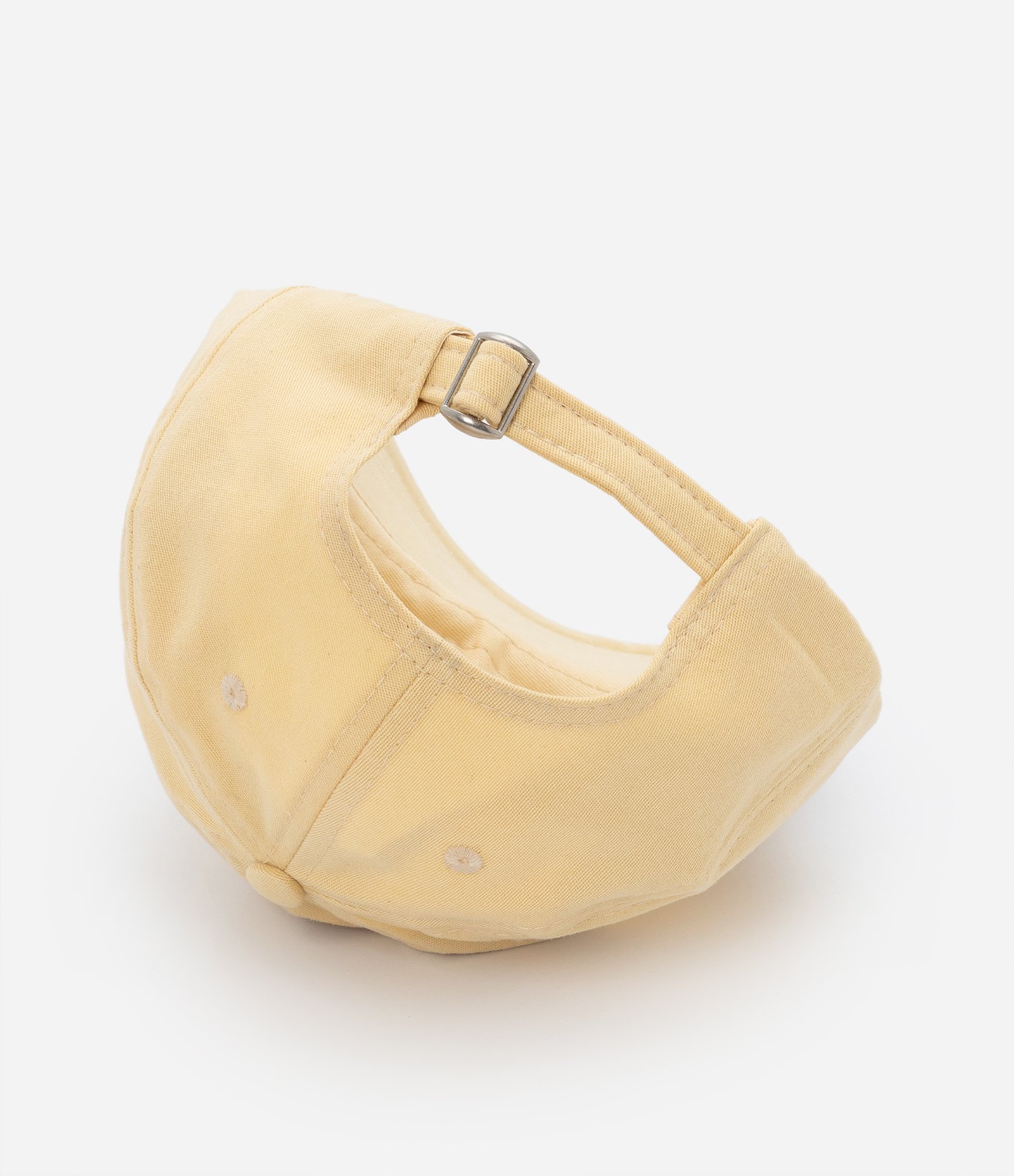 Boné Aba Curva Básico em Sarja Amarelo 4