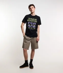 Bermuda Baggy em Sarja