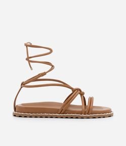 Sandália Sport Sandal Rasteira com Amarração e Solado Diferenciado
