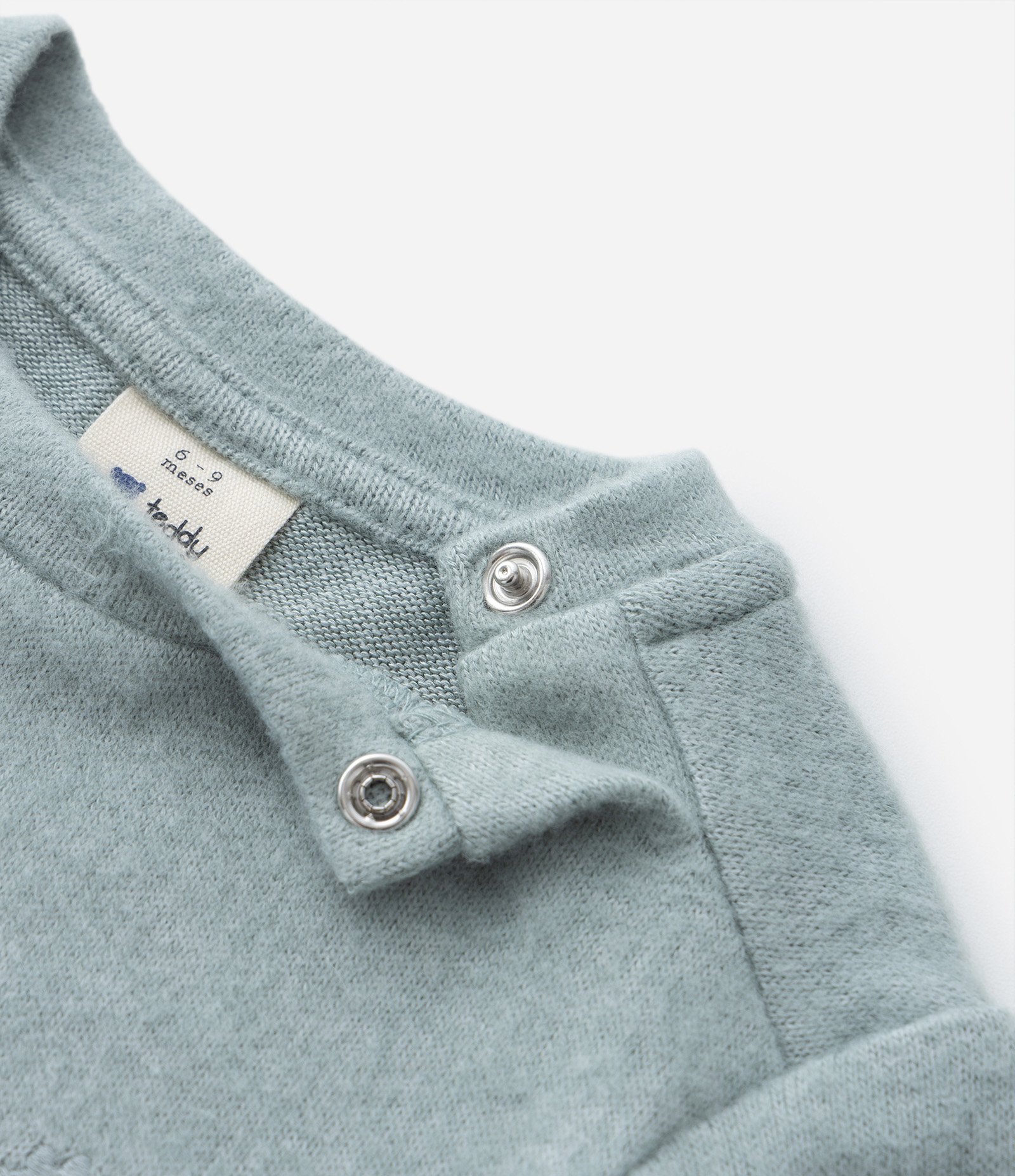 Blusão Infantil em Tricô com Efeito Flanelado e Bordado de Dino - Tam 0 a 18 Meses Cinza 6