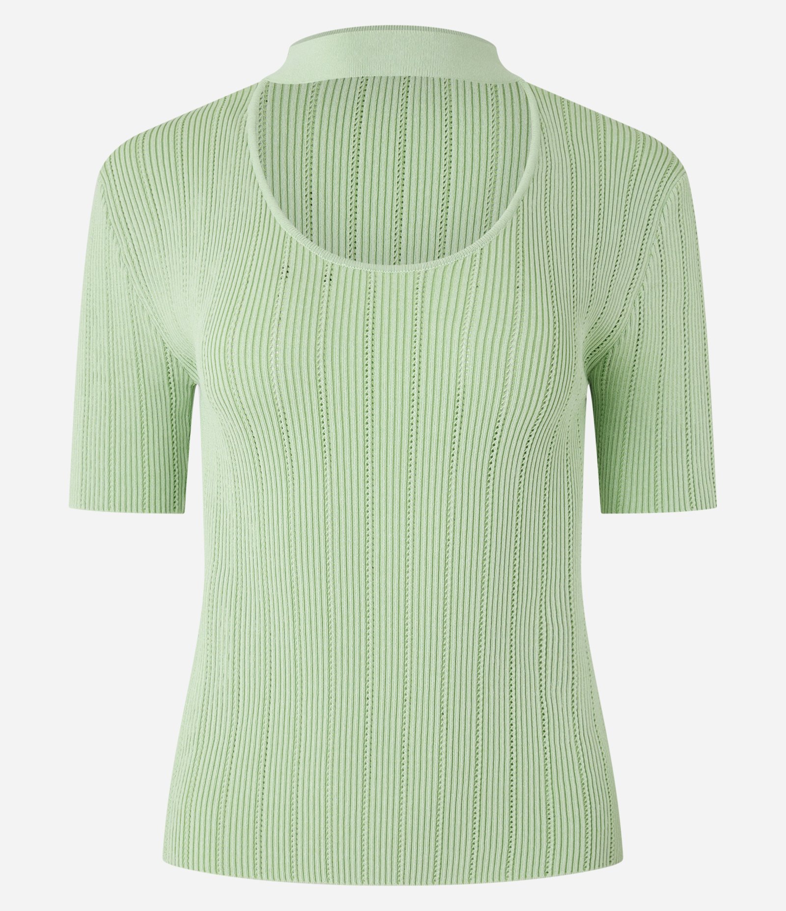 Blusa Manga Curta em Tricot Verde 7