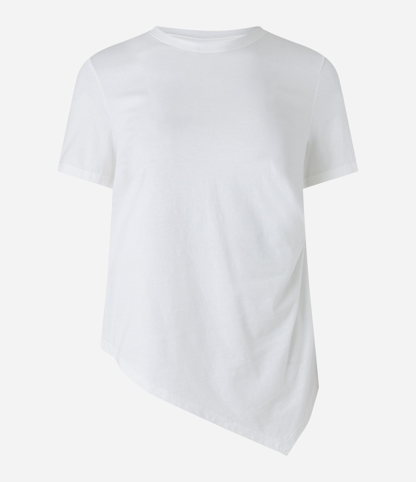 Blusa em Ribana com Fenda e Franzido Lateral Branco 4