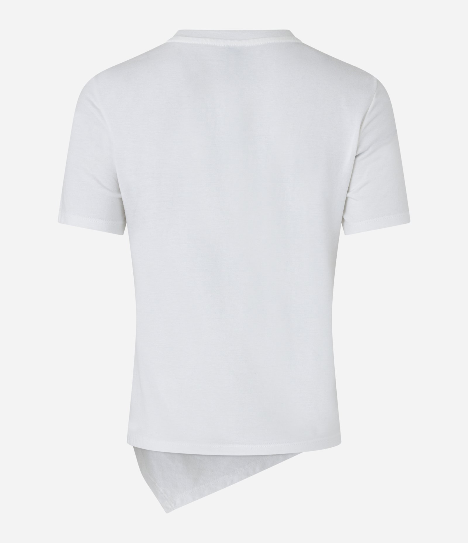 Blusa em Ribana com Fenda e Franzido Lateral Branco 5