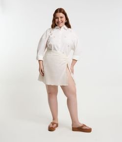 Saída de Praia Saia com Amarração Curve & Plus Size